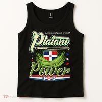 Dominican Republic Platano Power Baseball DR Flag Tank Top thumb 2