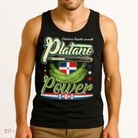 Dominican Republic Platano Power Baseball DR Flag Tank Top thumb 3