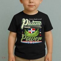 Dominican Republic Platano Power Baseball DR Flag Toddler T-Shirt thumb 2