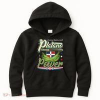 Dominican Republic Platano Power Baseball DR Flag Kids Hoodie thumb 0
