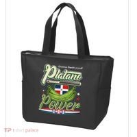 Dominican Republic Platano Power Baseball DR Flag Tote Bag thumb 3