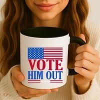 Democratic Republican Party Usa Flag Elections Quote Gift Coffee Mug thumb 3