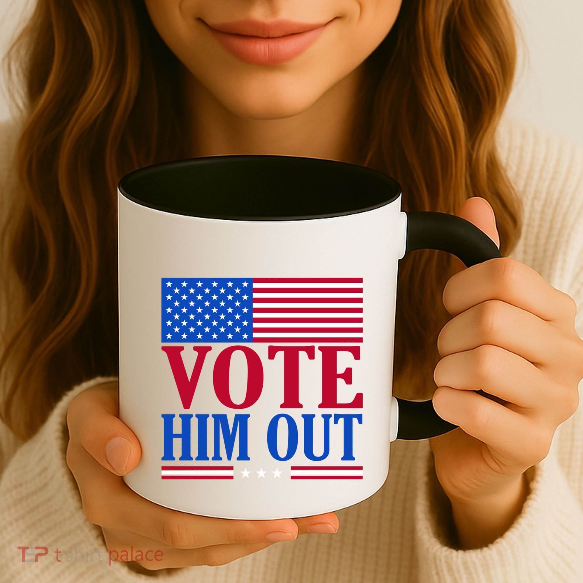Democratic Republican Party Usa Flag Elections Quote Gift Coffee Mug