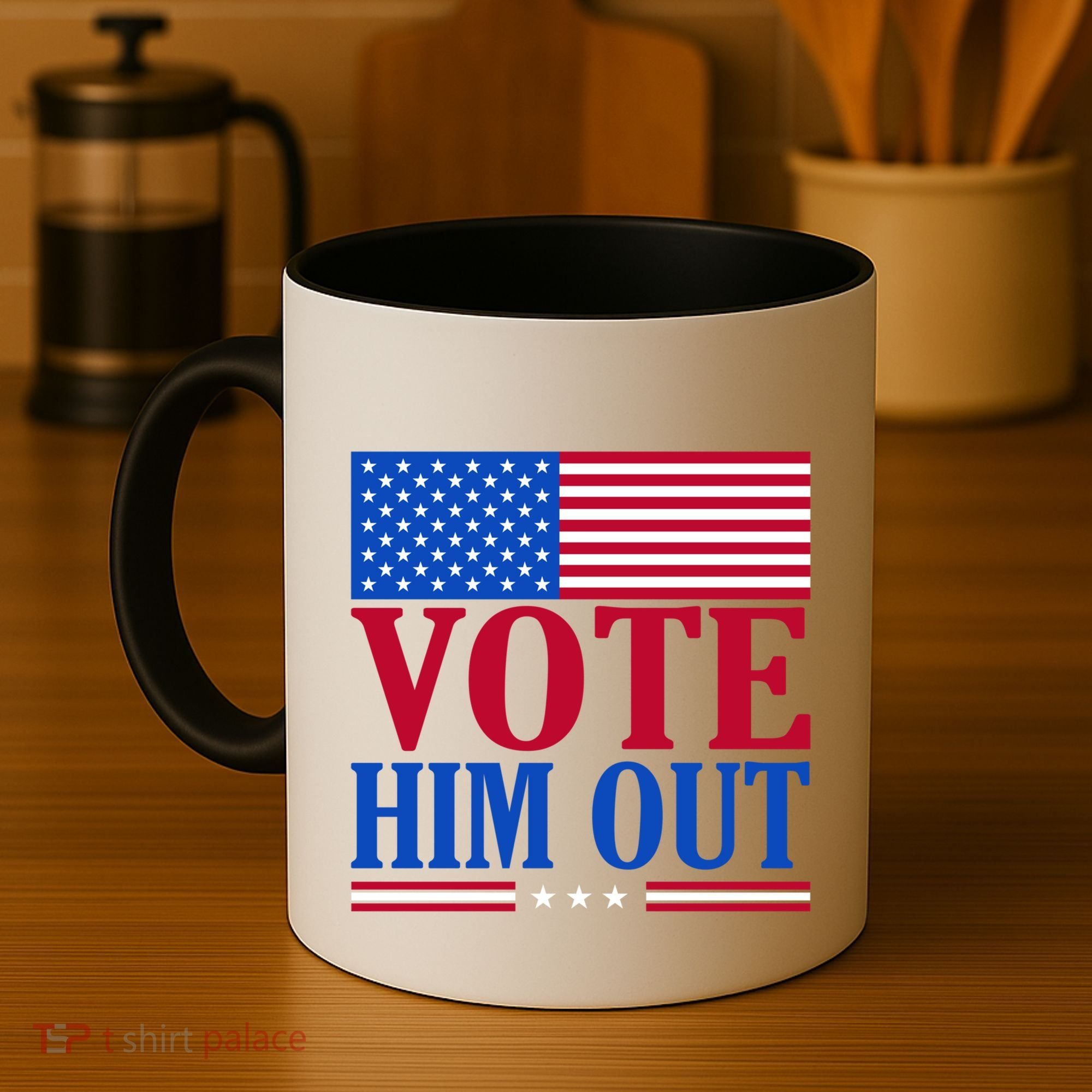 Democratic Republican Party Usa Flag Elections Quote Gift Coffee Mug
