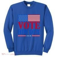 Democratic Republican Party Usa Flag Elections Quote Gift Sweatshirt thumb 0