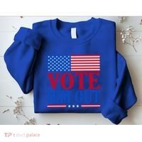 Democratic Republican Party Usa Flag Elections Quote Gift Sweatshirt thumb 2