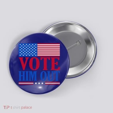 Democratic Republican Party Usa Flag Elections Quote Gift Button