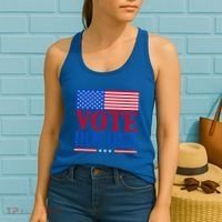 Democratic Republican Party Usa Flag Elections Quote Gift Women's Tank Top thumb 2