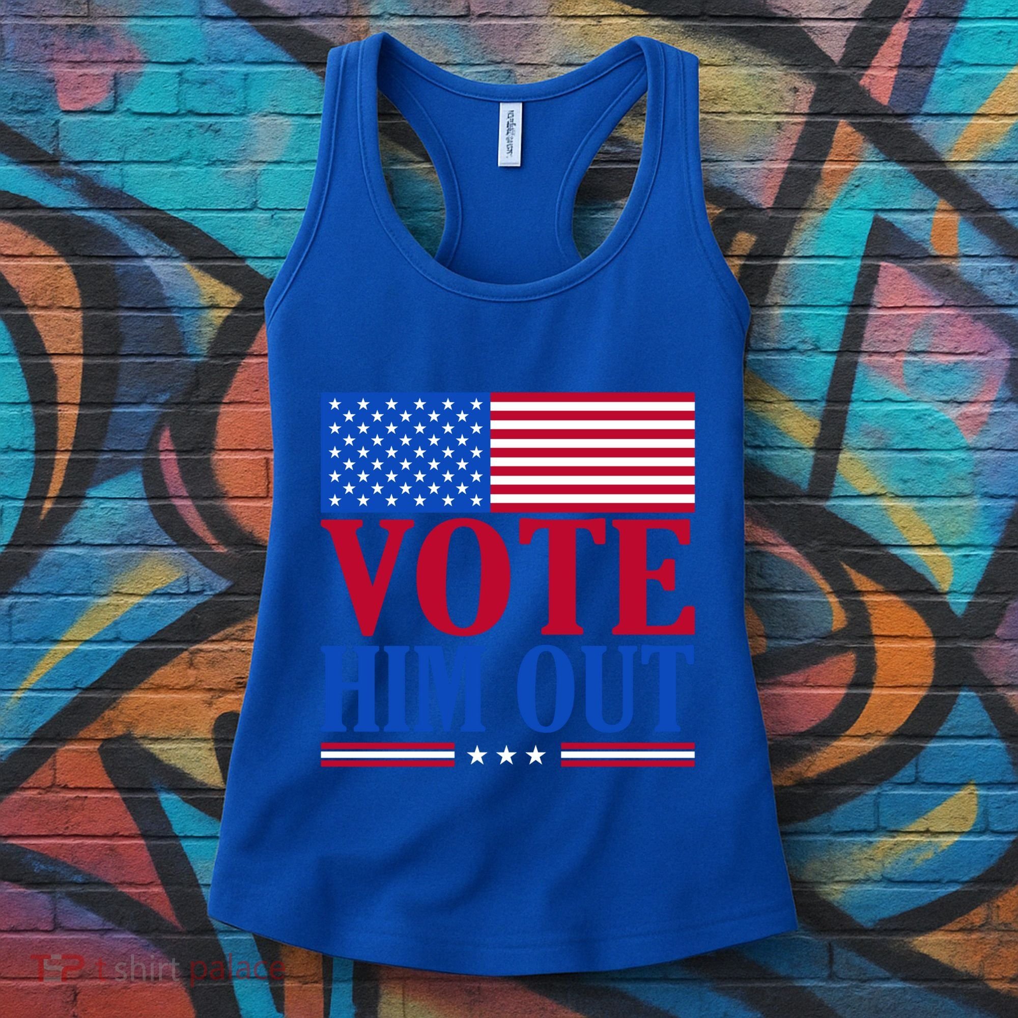 Democratic Republican Party Usa Flag Elections Quote Gift Women's Tank Top