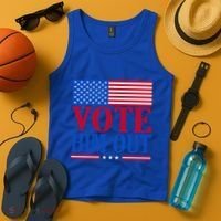 Democratic Republican Party Usa Flag Elections Quote Gift Tank Top thumb 4