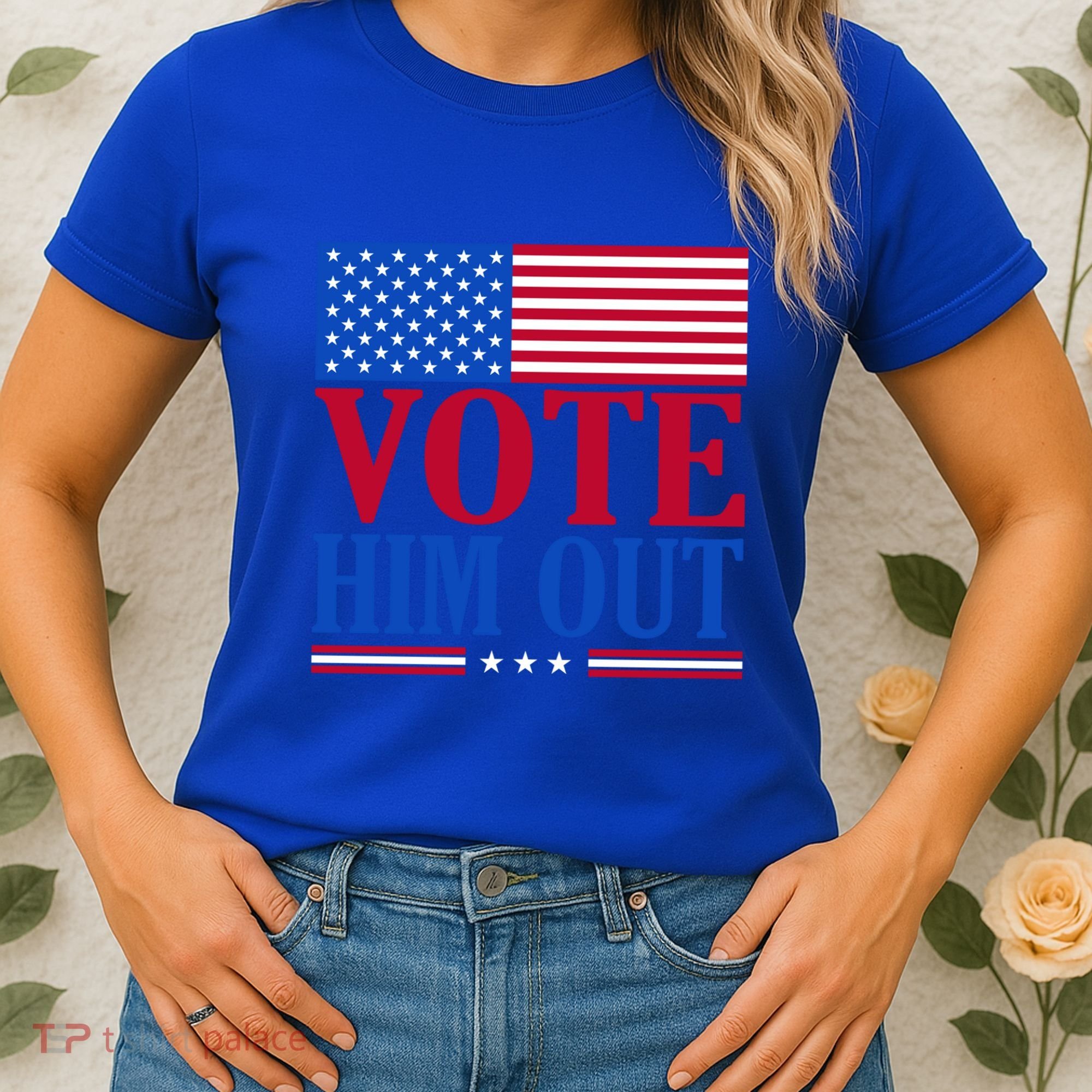 Democratic Republican Party Usa Flag Elections Quote Gift Women's T-Shirt