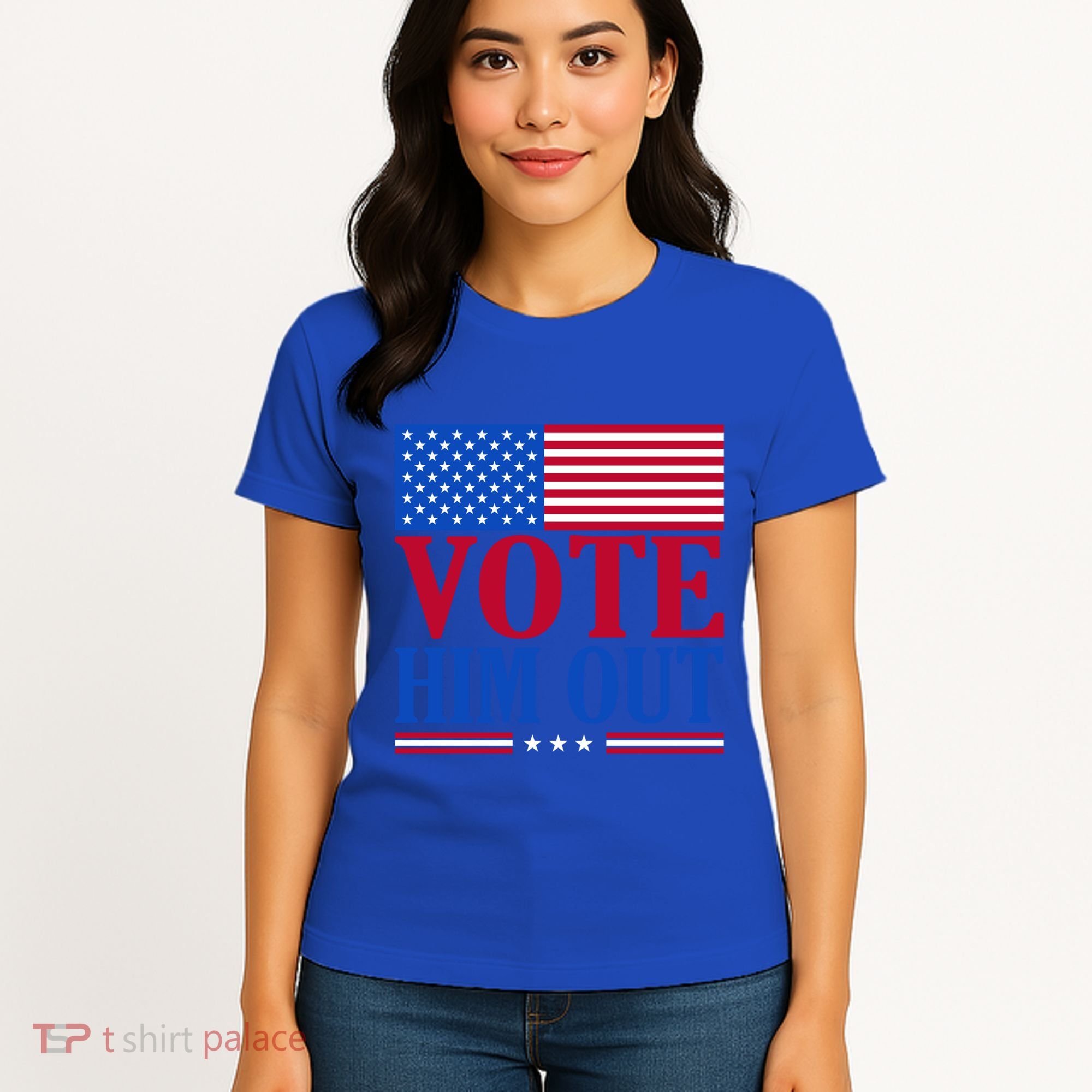 Democratic Republican Party Usa Flag Elections Quote Gift Women's T-Shirt