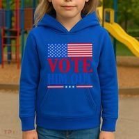 Democratic Republican Party Usa Flag Elections Quote Gift Kids Hoodie thumb 3