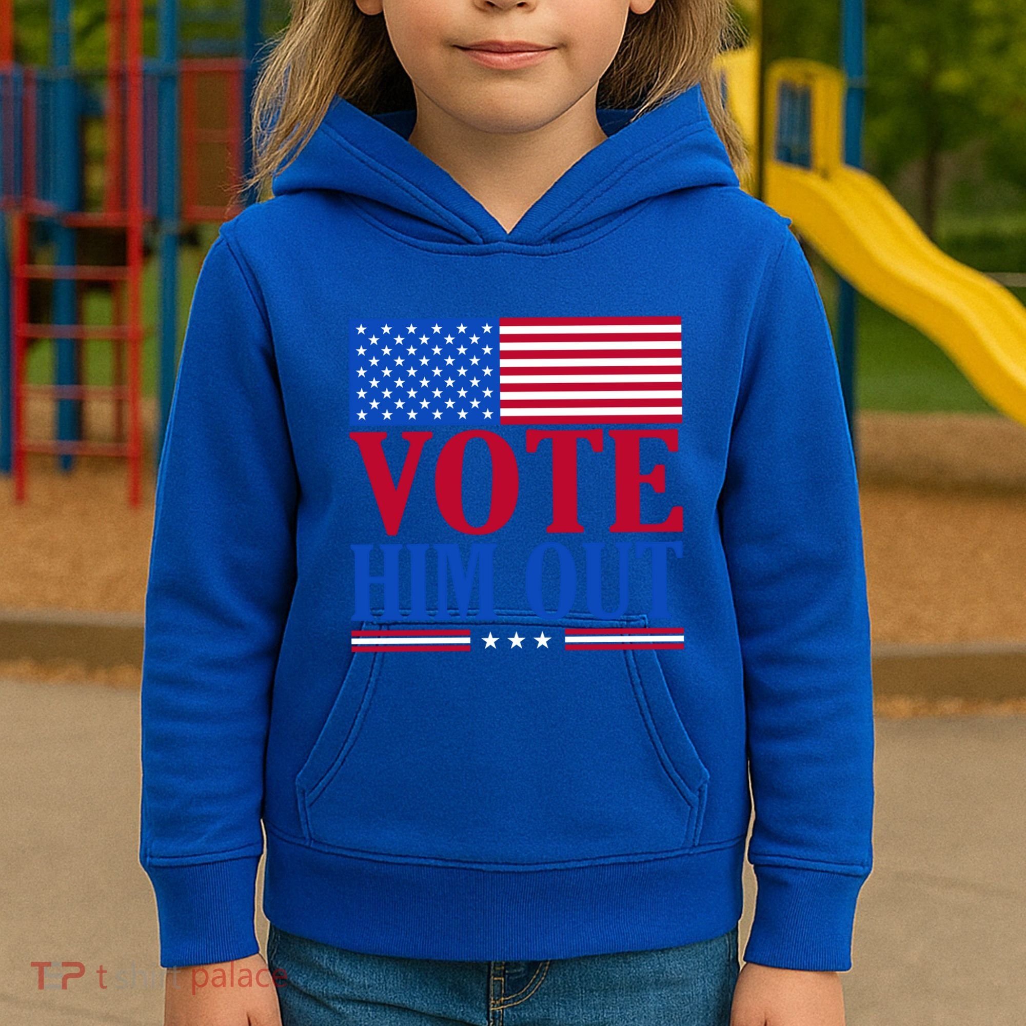 Democratic Republican Party Usa Flag Elections Quote Gift Kids Hoodie