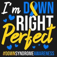 Down Right Perfect World Down Syndrome Awareness Day Ribbon Apron thumb 3