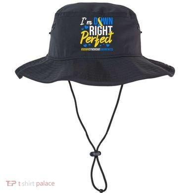 Down Right Perfect World Down Syndrome Awareness Day Ribbon Bucket Hat