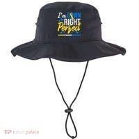 Down Right Perfect World Down Syndrome Awareness Day Ribbon Bucket Hat thumb 0