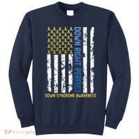 Down Right Perfect Yellow & Blue American Flag Down Syndrome Sweatshirt thumb 0