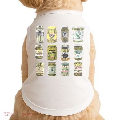 Delicious Retro Pickle Enthusiasts Doggie Tank