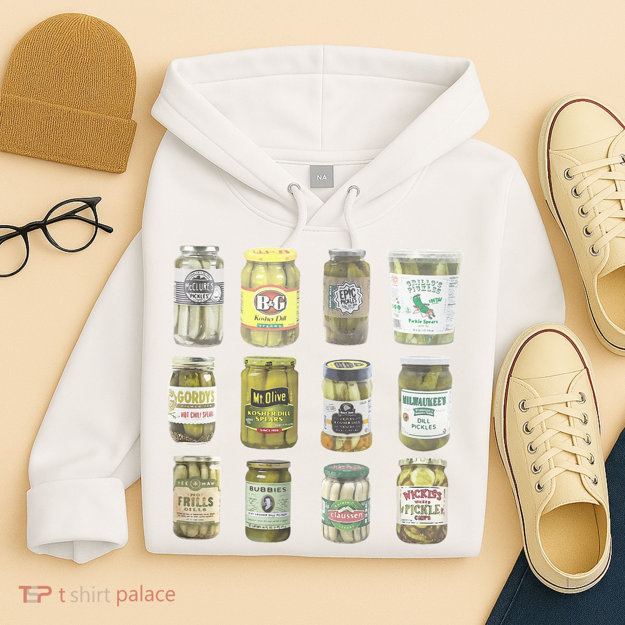 Delicious Retro Pickle Enthusiasts Hoodie