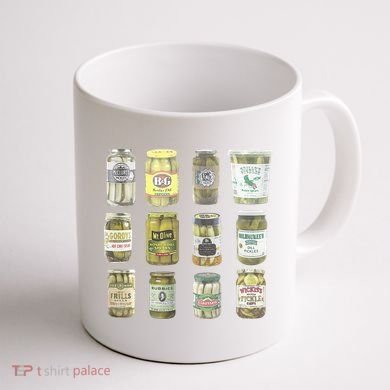 Delicious Retro Pickle Enthusiasts Coffee Mug back