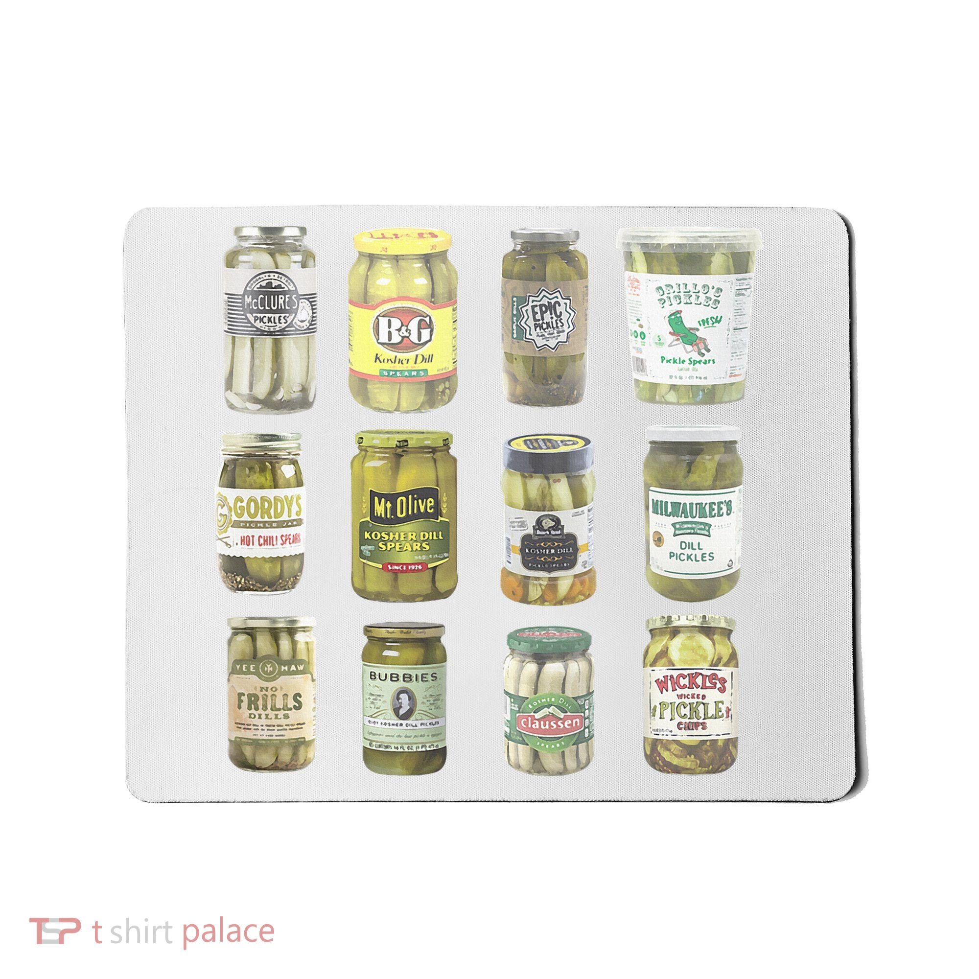 Delicious Retro Pickle Enthusiasts Mousepad