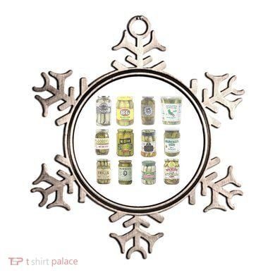 Delicious Retro Pickle Enthusiasts Ornament