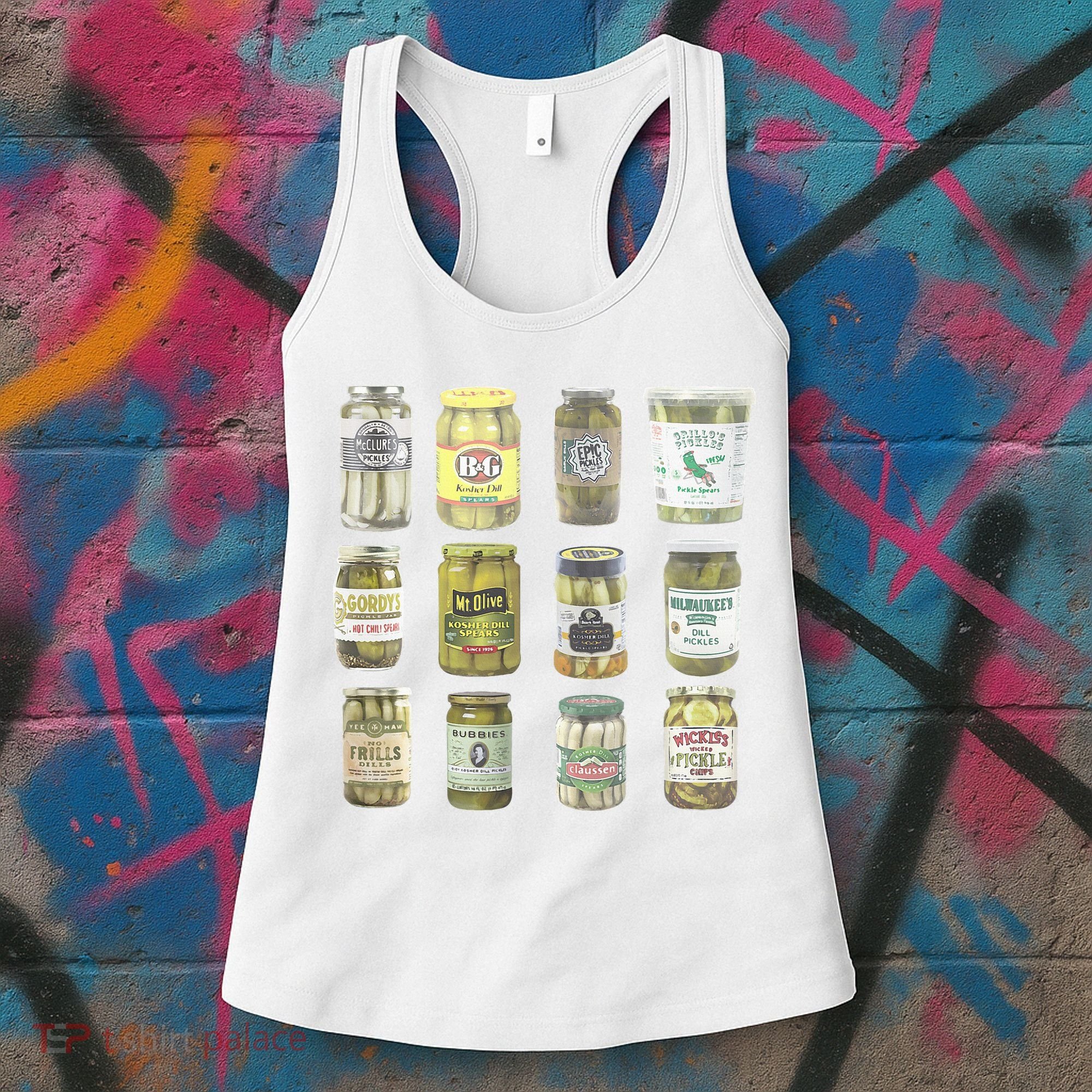 Delicious Retro Pickle Enthusiasts Women's Tank Top