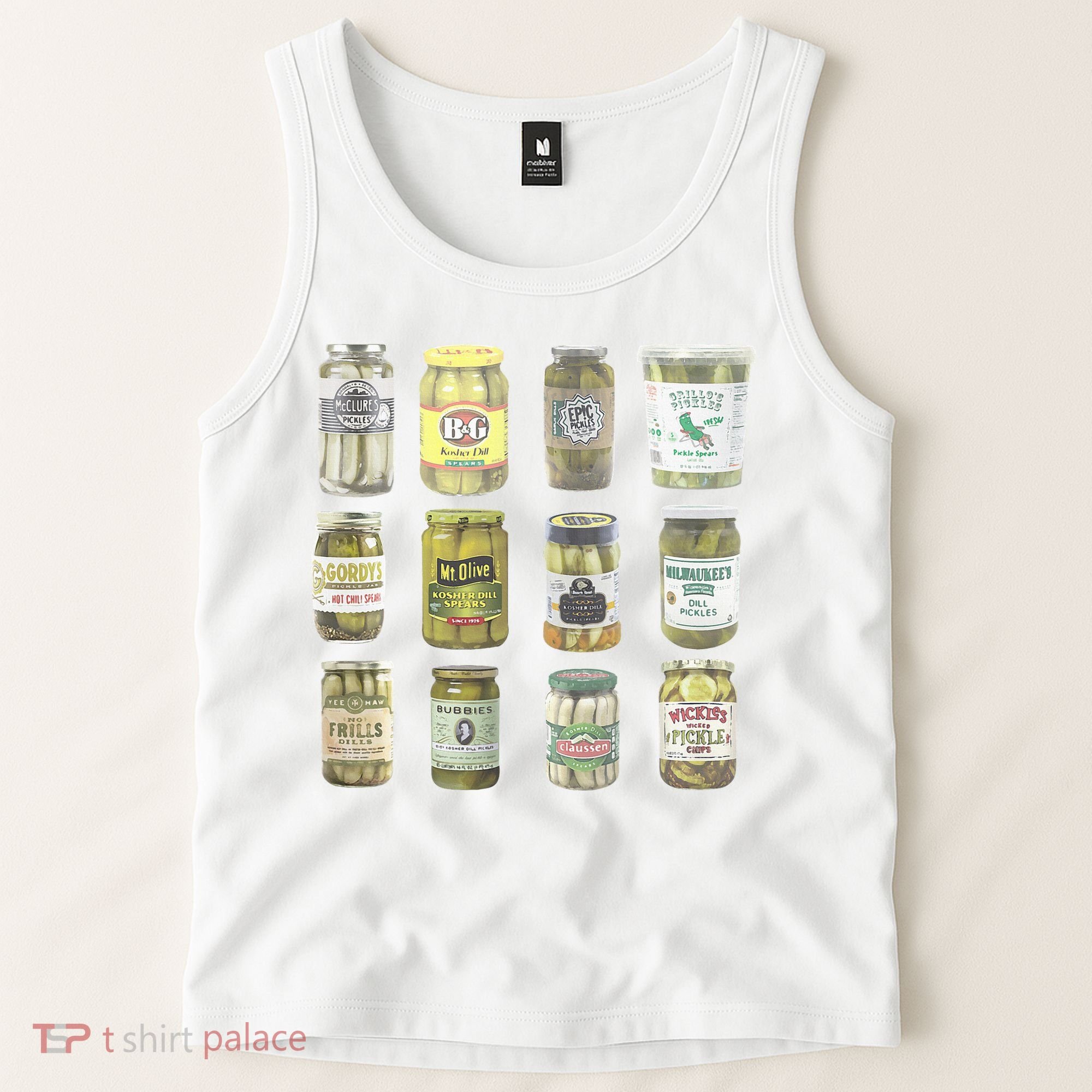 Delicious Retro Pickle Enthusiasts Tank Top