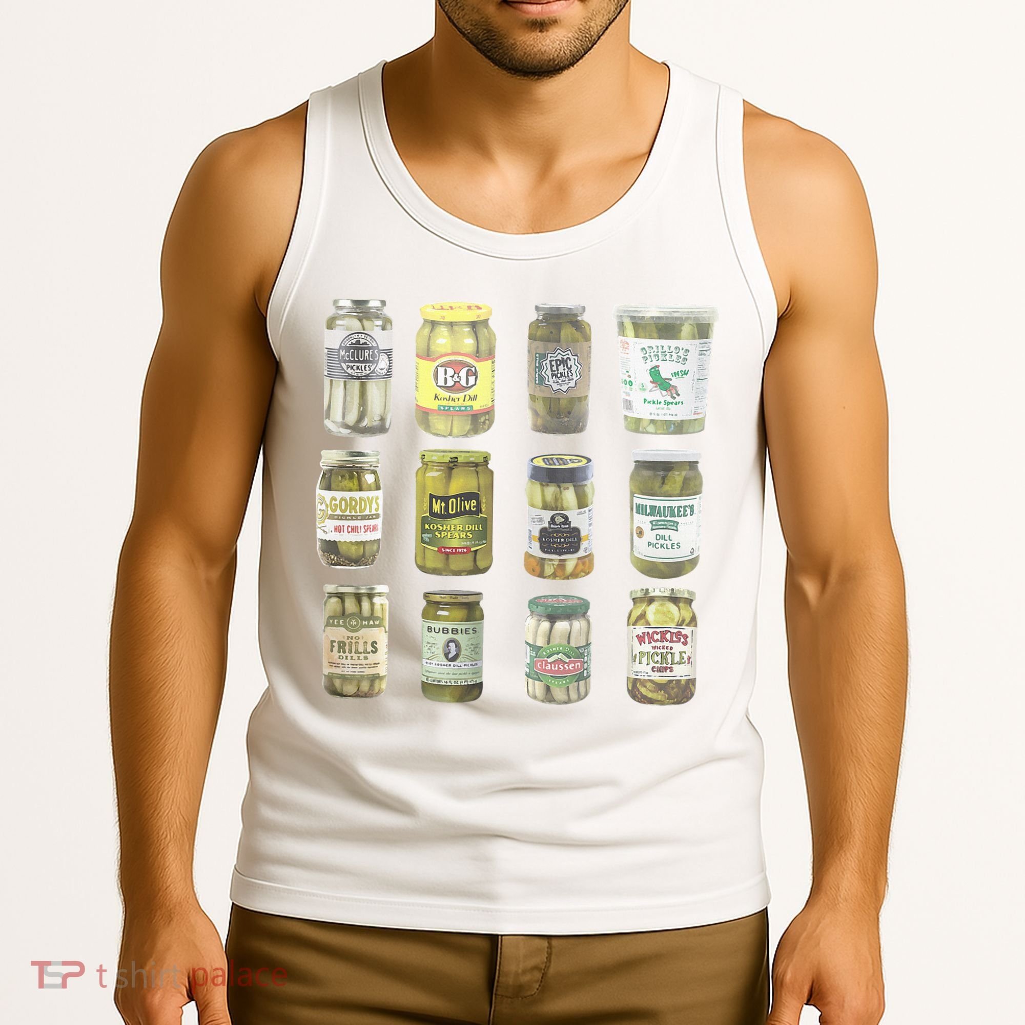 Delicious Retro Pickle Enthusiasts Tank Top