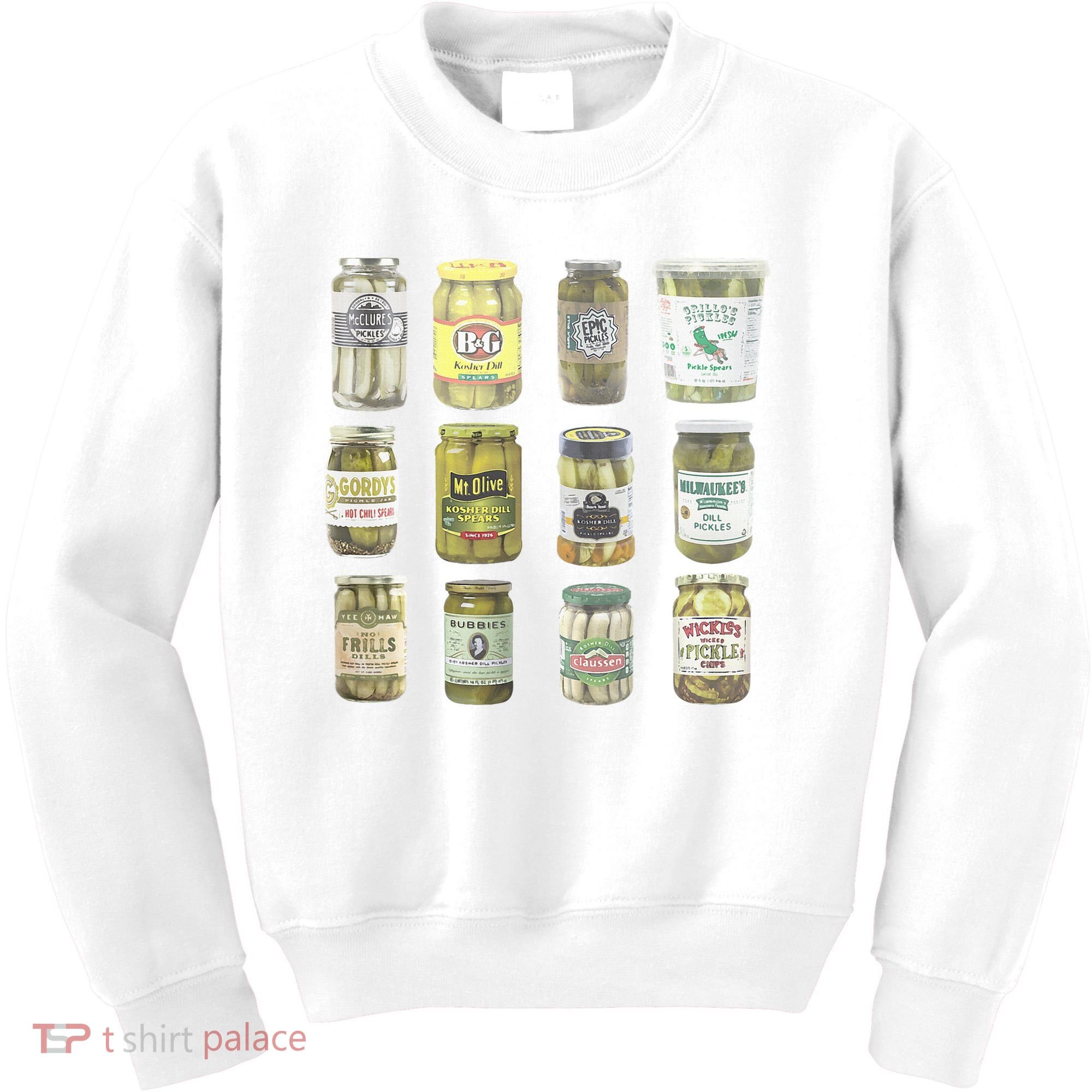 Delicious Retro Pickle Enthusiasts Kids Sweatshirt