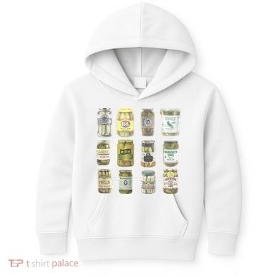 Delicious Retro Pickle Enthusiasts Kids Hoodie