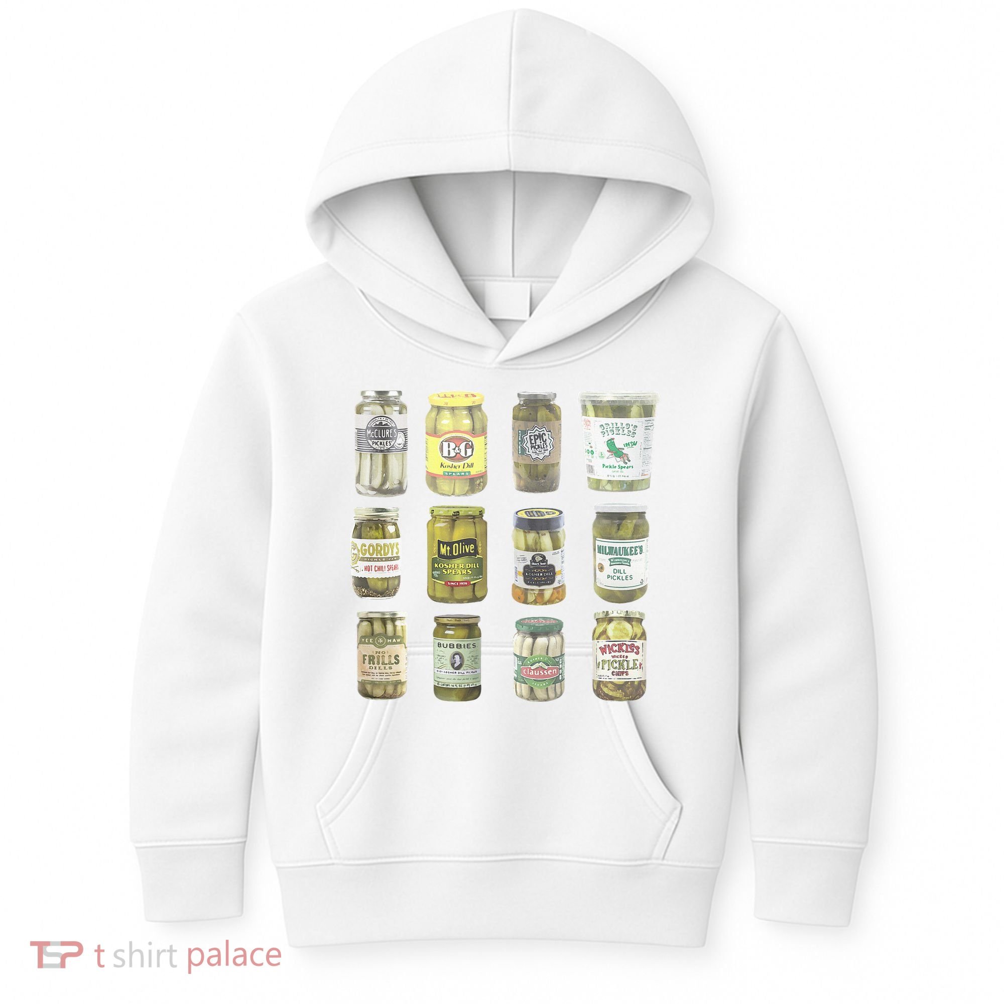Delicious Retro Pickle Enthusiasts Kids Hoodie
