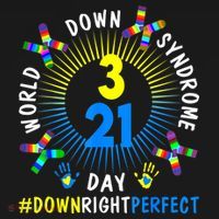 Down Right Perfect World Down Syndrome Awareness Day Socks Women's Hoodie thumb 2