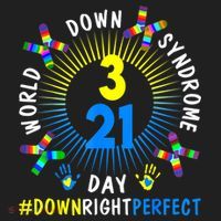Down Right Perfect World Down Syndrome Awareness Day Socks Hat thumb 2