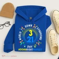 Down Right Perfect World Down Syndrome Awareness Day Socks Hoodie thumb 4