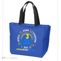 Down Right Perfect World Down Syndrome Awareness Day Socks Tote Bag thumb 3