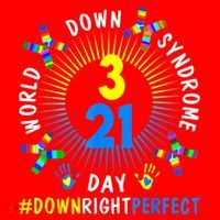 Down Right Perfect World Down Syndrome Awareness Day Socks Santa Hat thumb 1