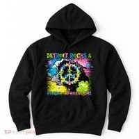 Detroit Rocks Peace Freedom Hoodie thumb 0