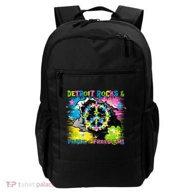 Detroit Rocks Peace Freedom Backpack