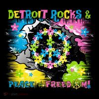 Detroit Rocks Peace Freedom Bucket Hat thumb 4