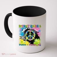 Detroit Rocks Peace Freedom Coffee Mug thumb 0