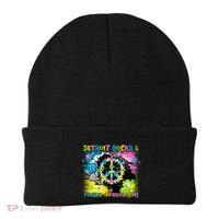 Detroit Rocks Peace Freedom Beanie thumb 0