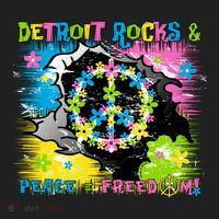 Detroit Rocks Peace Freedom Beanie thumb 2