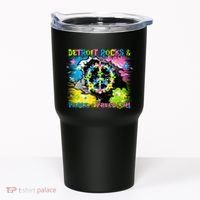 Detroit Rocks Peace Freedom Tumbler thumb 0