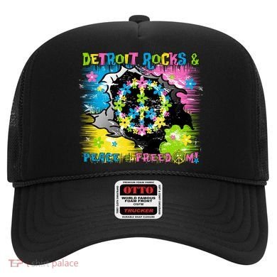 Detroit Rocks Peace Freedom Hat