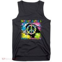 Detroit Rocks Peace Freedom Tank Top thumb 0