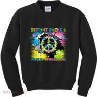Detroit Rocks Peace Freedom Kids Sweatshirt thumb 0