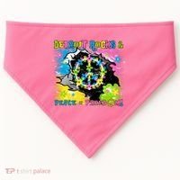 Detroit Rocks Peace Freedom USA-Made Doggie Bandana thumb 0