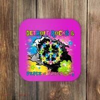 Detroit Rocks Peace Freedom Coaster thumb 0